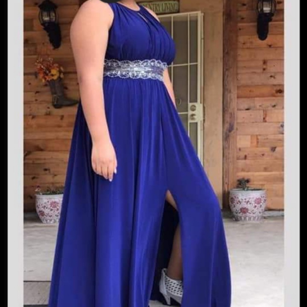 R & M Collection, size 18, royal blue color